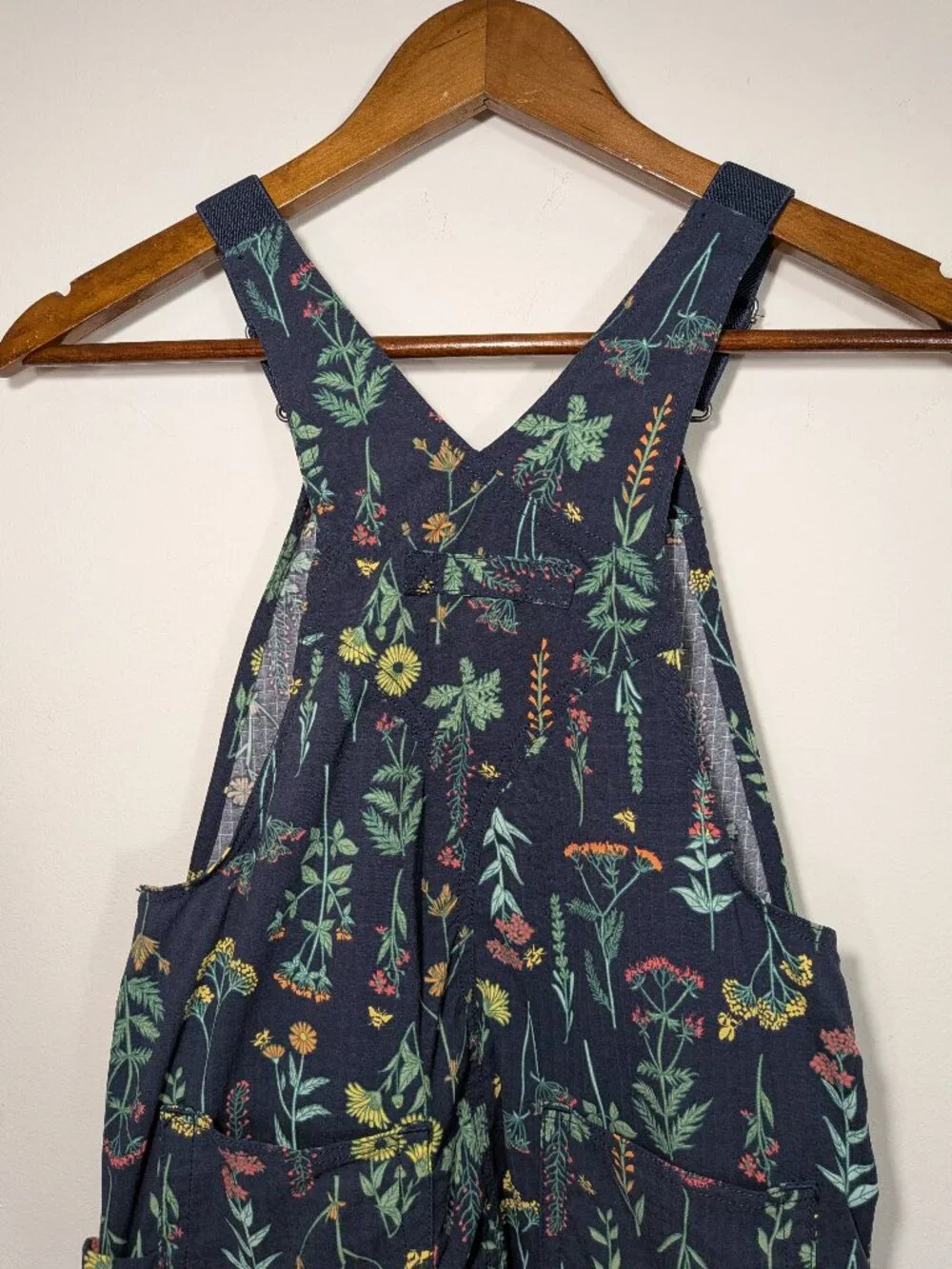 Duluth Trading Heirloom Gardening Bibs Floral Girls Size 6 Overalls Adjustable